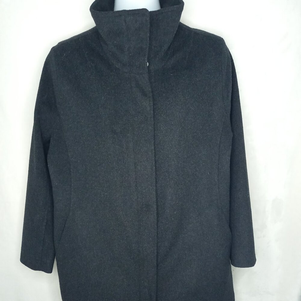 Pendleton Gray Wool Long Coat Jacket (L) - image 1
